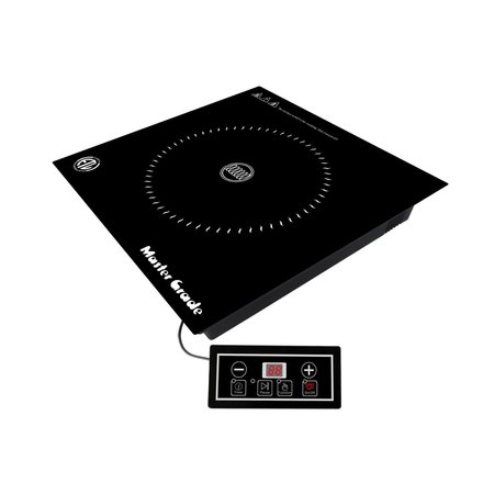 MASTER GRADE Commercial Induction Cooker, 120V 1,300W, Size: 11.9" X 11.9" X 3": NSF IC-1010